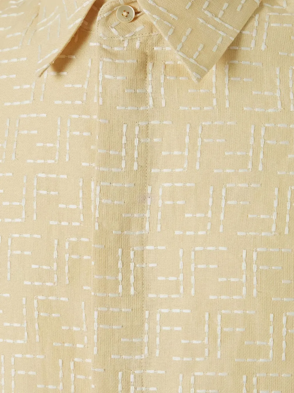 FENDI Overhemd met korte mouwen Beige