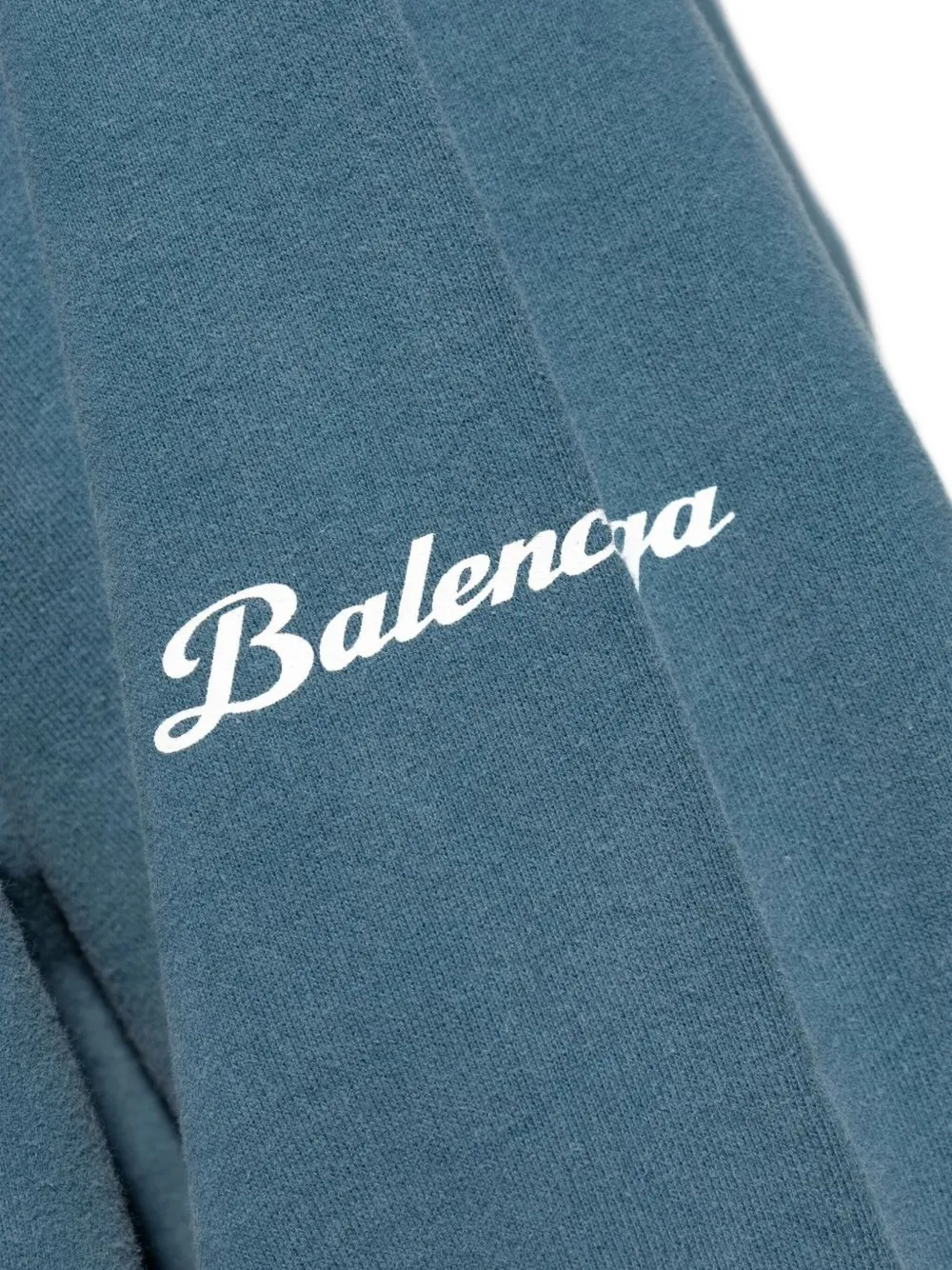 Balenciaga Lamborghini hoodie met autoprint en wieldetail Blauw