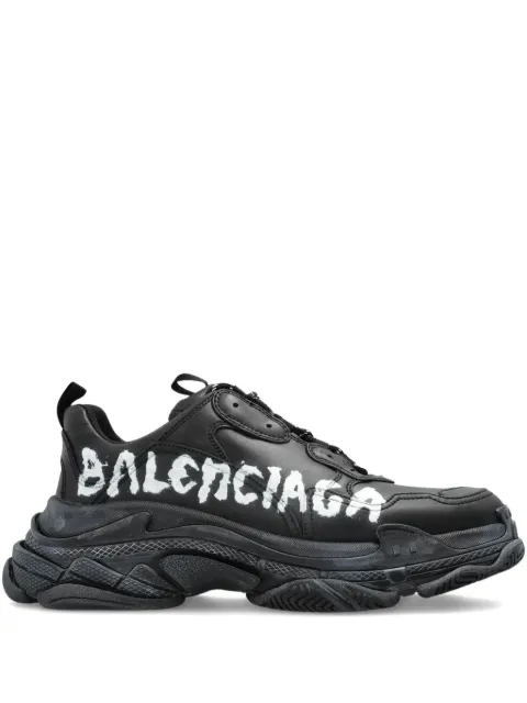 Balenciaga paint logo triple s sneakers