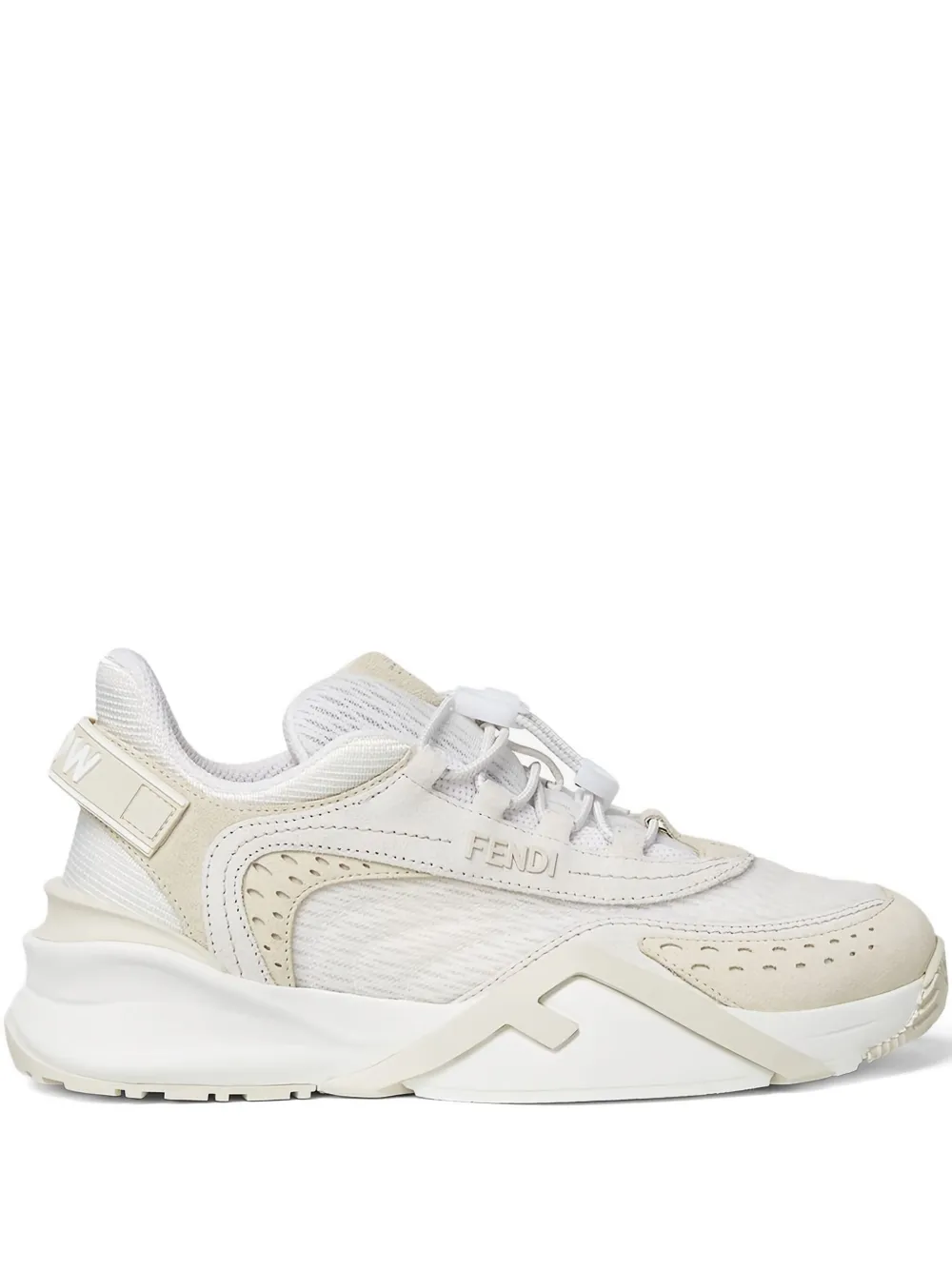 FENDI leather lace-up sneakers - ホワイト FENDI leather lace-up sneakers - ホワイト
