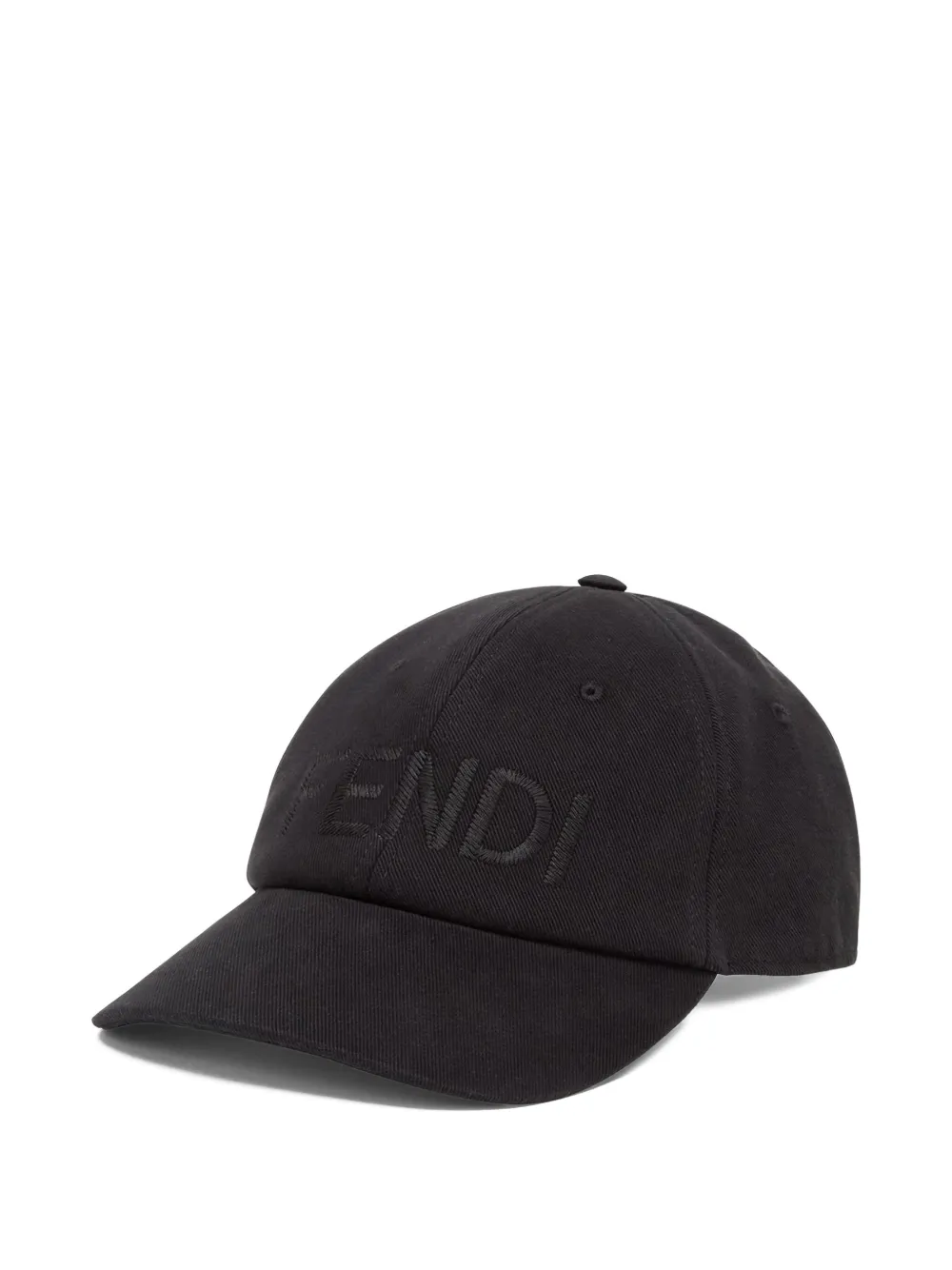 FENDI logo-embroidered baseball hat Zwart