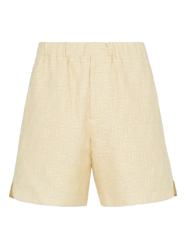 FENDI モノグラム ショートパンツ | イエロー | FARFETCH JP