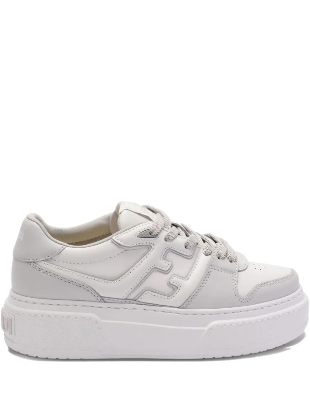 FENDI Match platform logo sneakers White