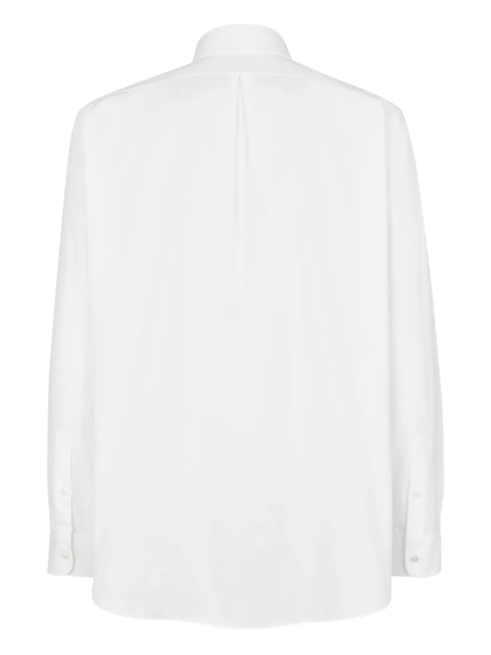 FENDI Overhemd met geborduurd logo Wit