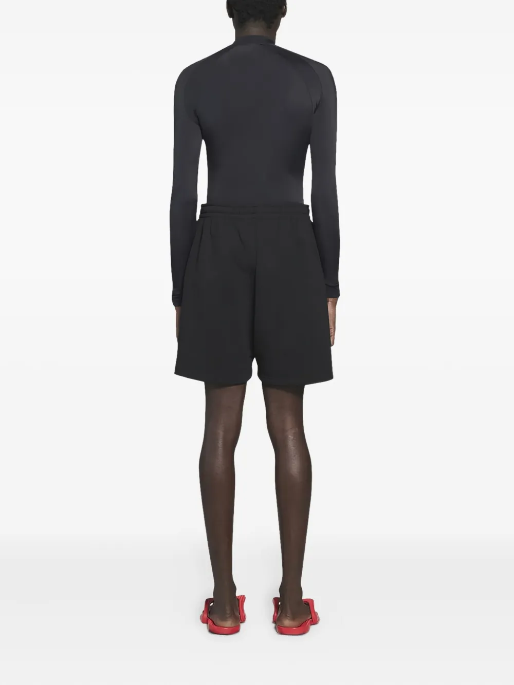 Balenciaga Joggingshorts met geborduurd logo Zwart