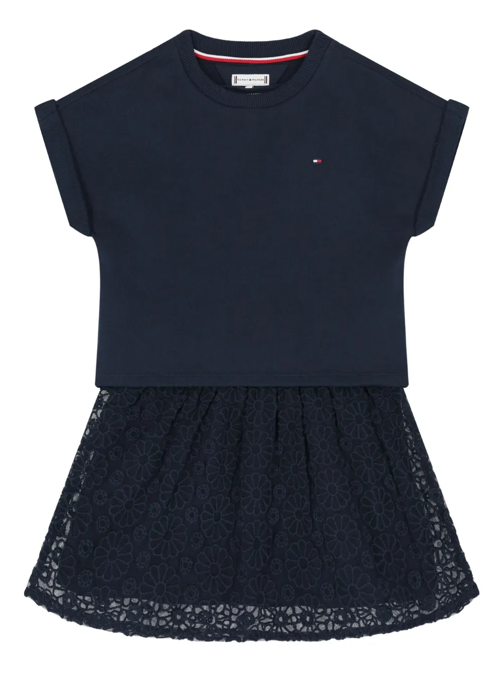 Tommy Hilfiger Junior embroidered-logo dress | Blue | Image 1