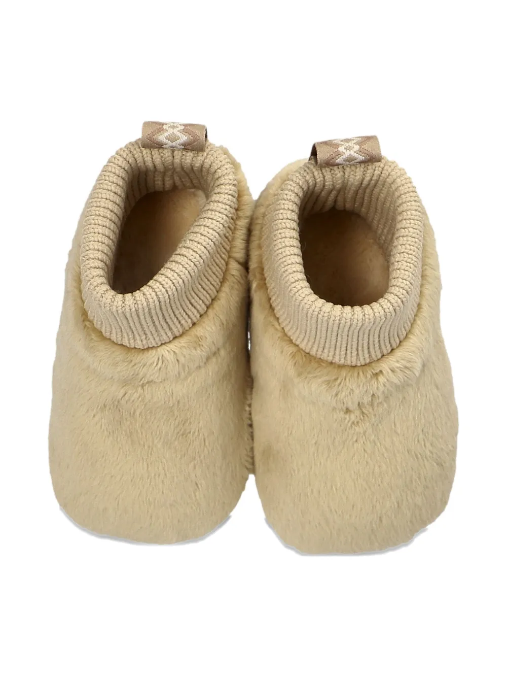 UGG Kids Geribbelde laarzen van imitatiebont Beige