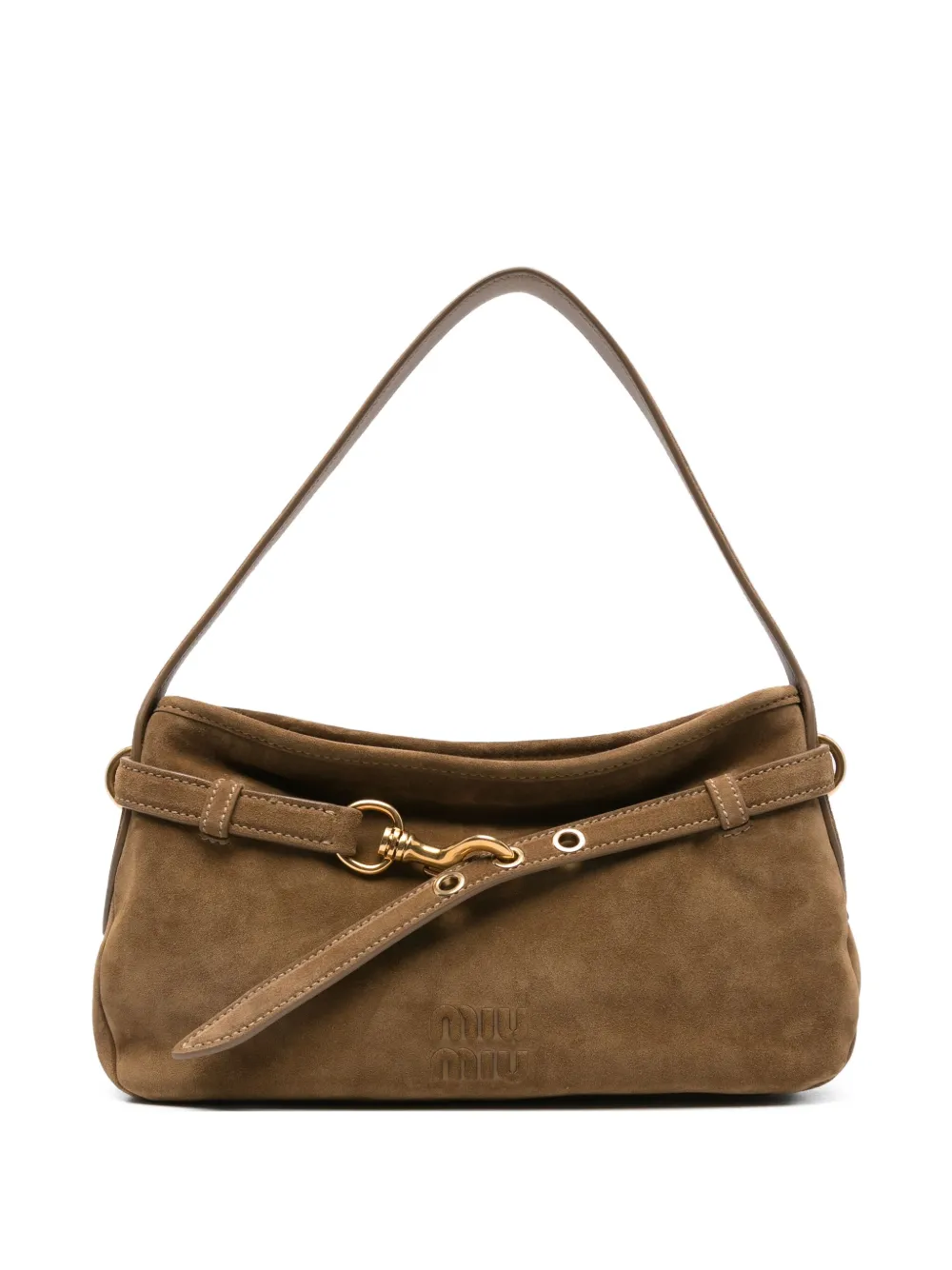 Miu Miu Aventure suede shoulder bag | Brown | Image 1