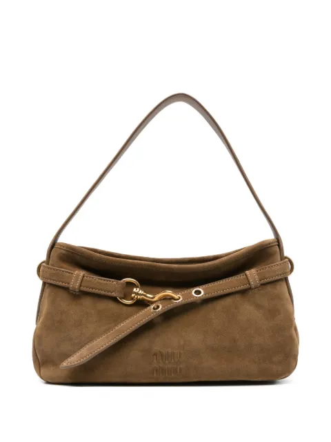 Miu Miu Aventure suede shoulder bag
