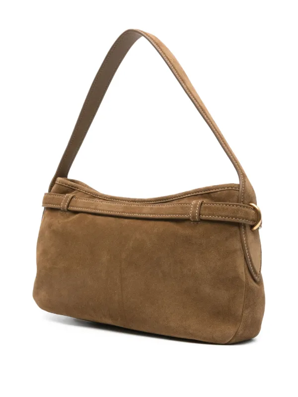 Miu Miu Aventure Suede Shoulder Bag | Brown | FARFETCH RO