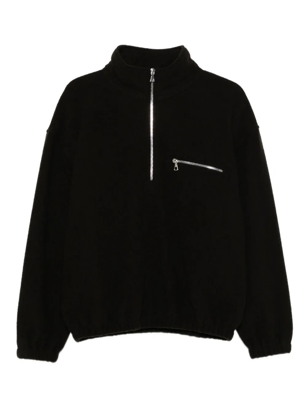 Rier zipped-pocket wool sweater | Green | Image 1