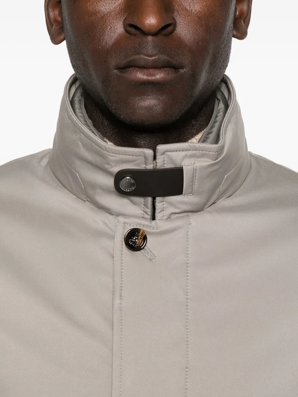 Moorer Buttoned Jacket In Gray