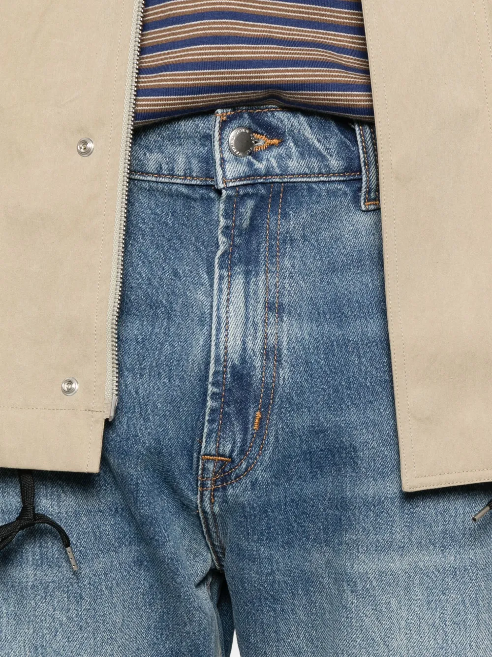 7 For All Mankind Modern Straight Jeans In Blue