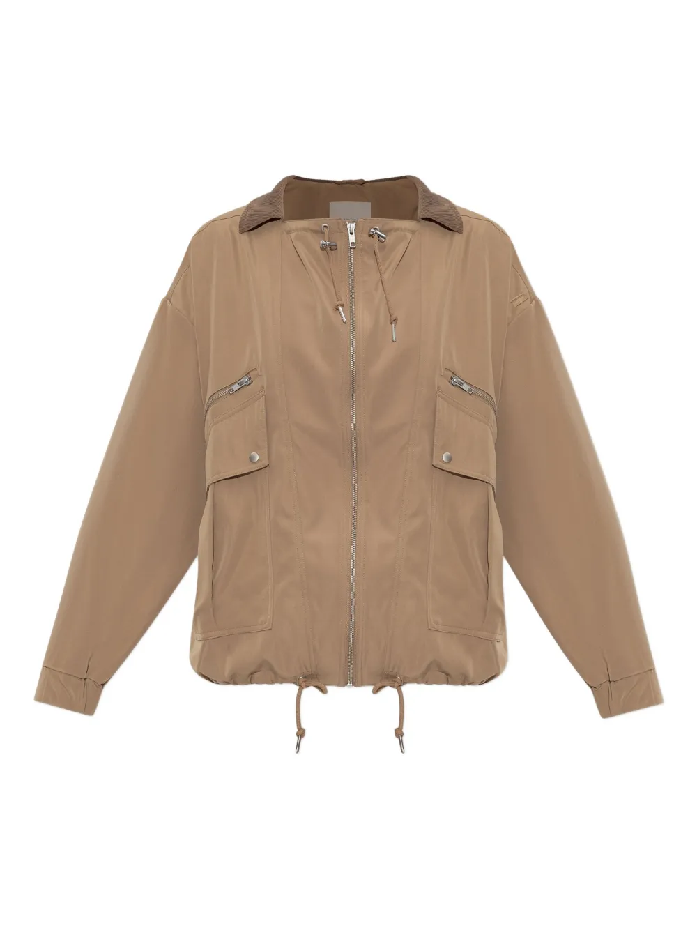 RETHINKIT STUDIOS zip-fastening flap-pocket jacket | Neutrals | Image 1