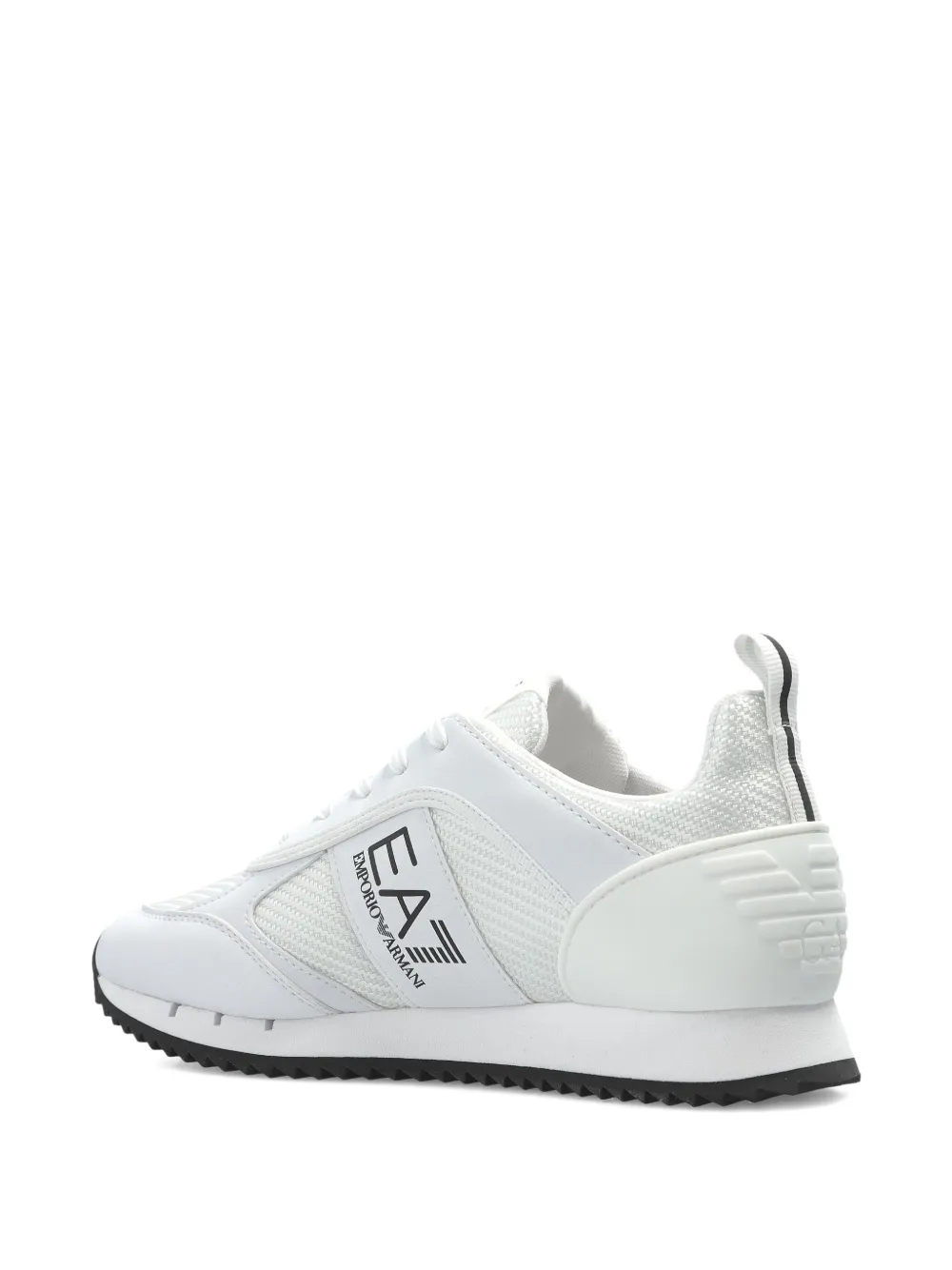 Ea7 Logo-detail Sneakers In White
