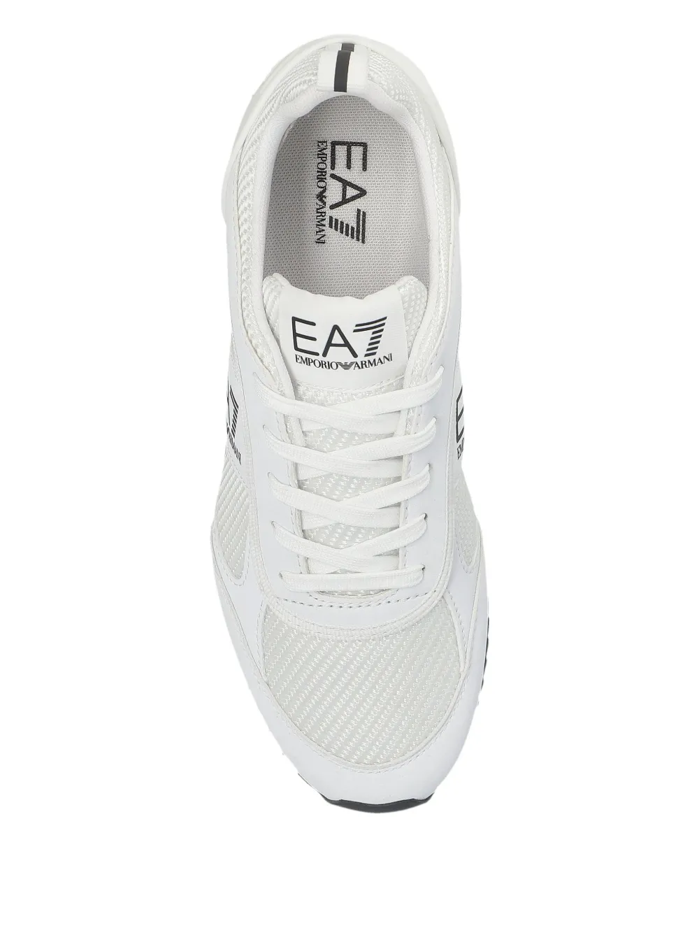 Ea7 Logo-detail Sneakers In White