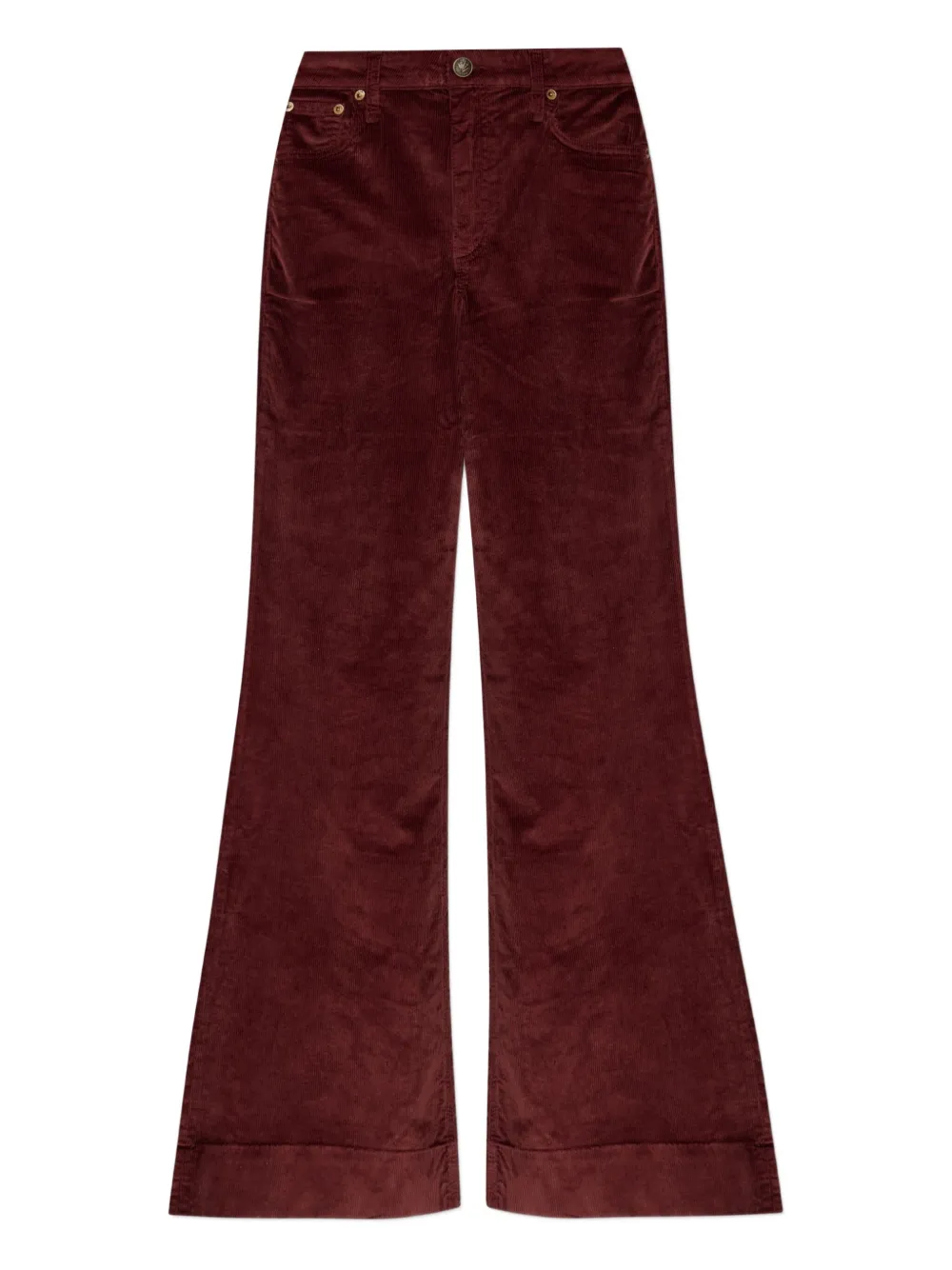 rag & bone corduroy flared jeans | Red | Image 1