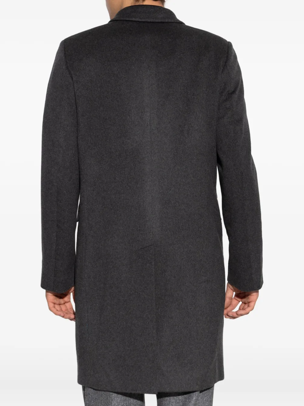 Ps By Paul Smith Double-breasted Wool Coat In Gray