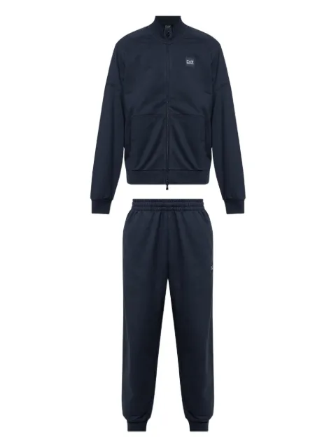Ea7 Emporio Armani logo-patch zip-up tracksuit