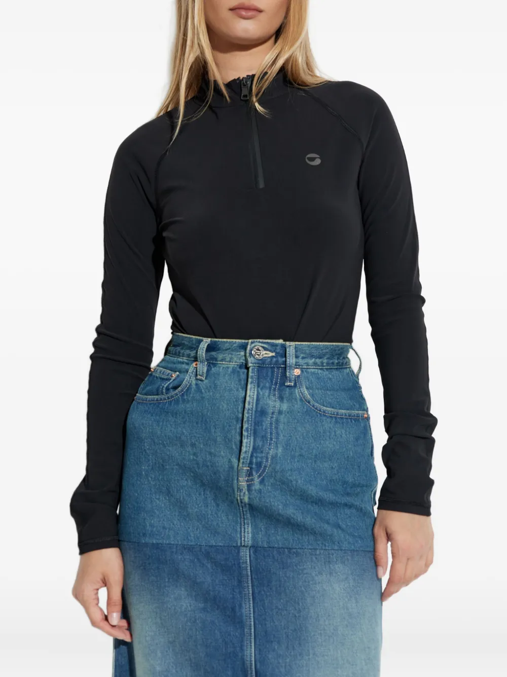 Coperni zip-neck long-sleeve bodysuit | T-shirt | Image 2