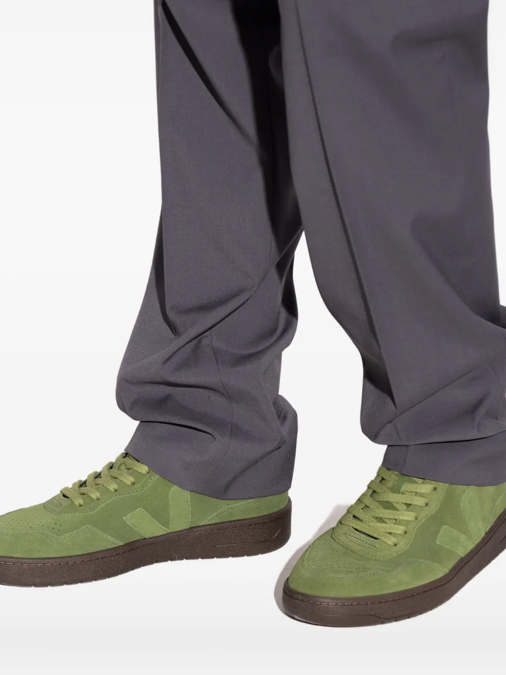 VEJA V-90 suede sneakers Green