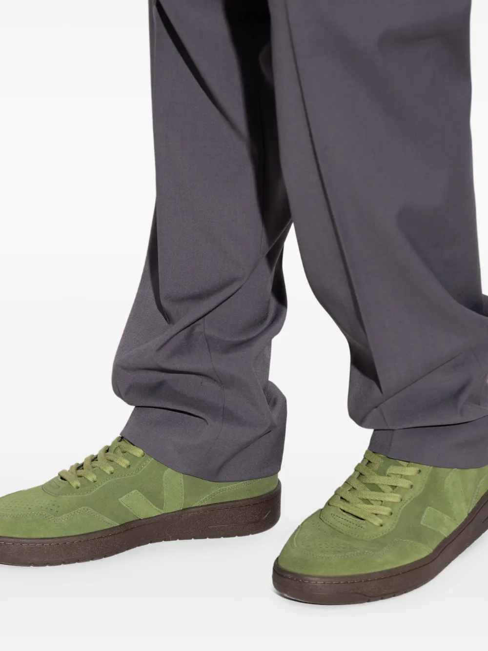 VEJA V-90 suède sneakers Groen