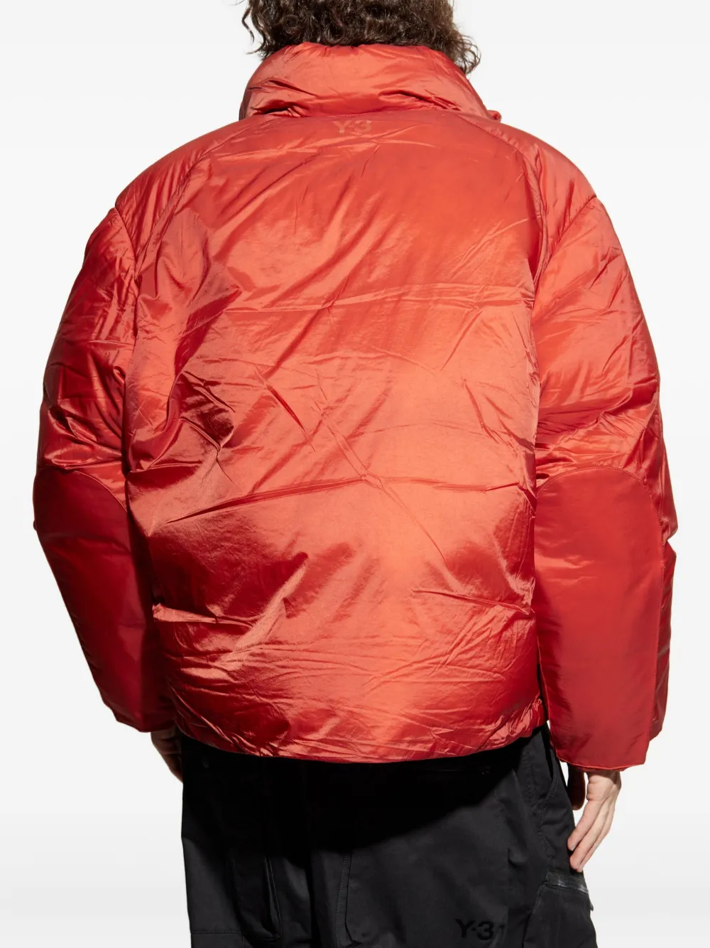 Y-3 Triora Quilted Padded Jacket In Red