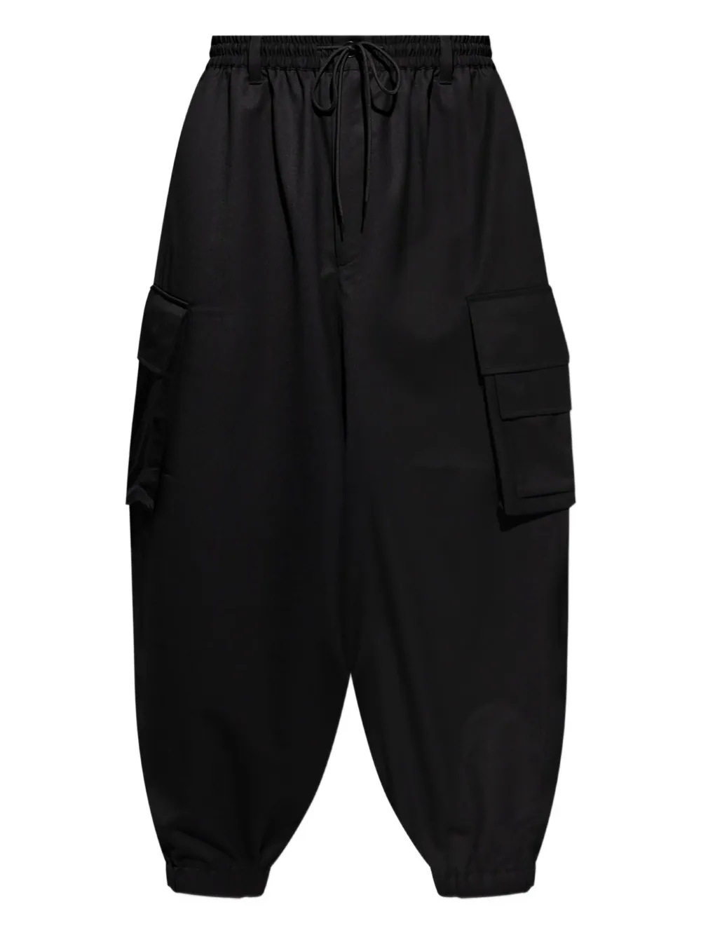 Y-3 Drawstring Cargo Trousers In Black