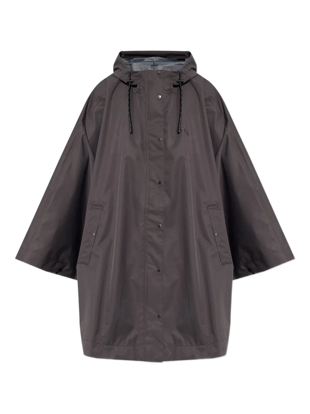RETHINKIT STUDIOS hooded cape jacket | Grey | Image 1