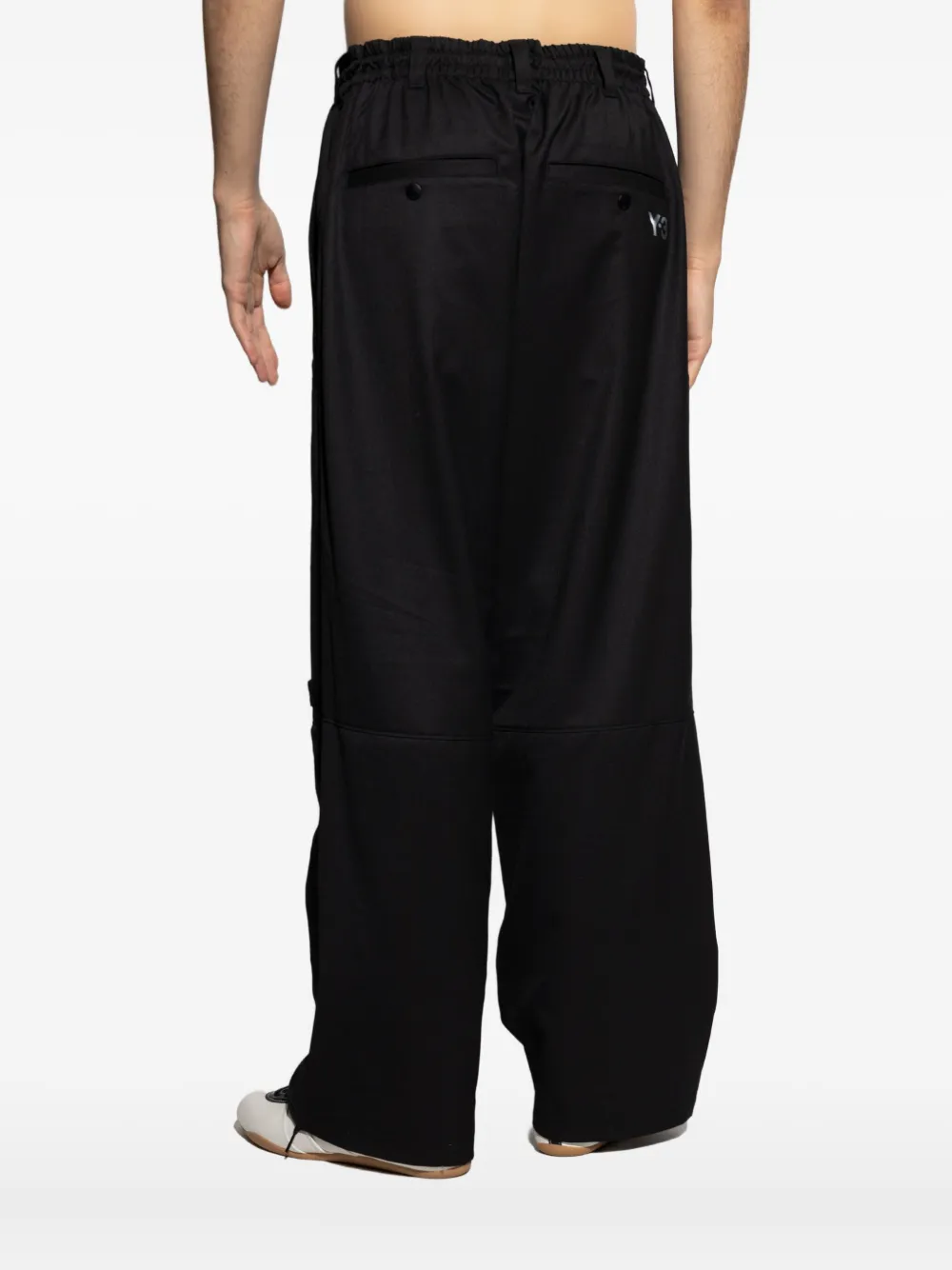 Y-3 Broek met trekkoord Zwart