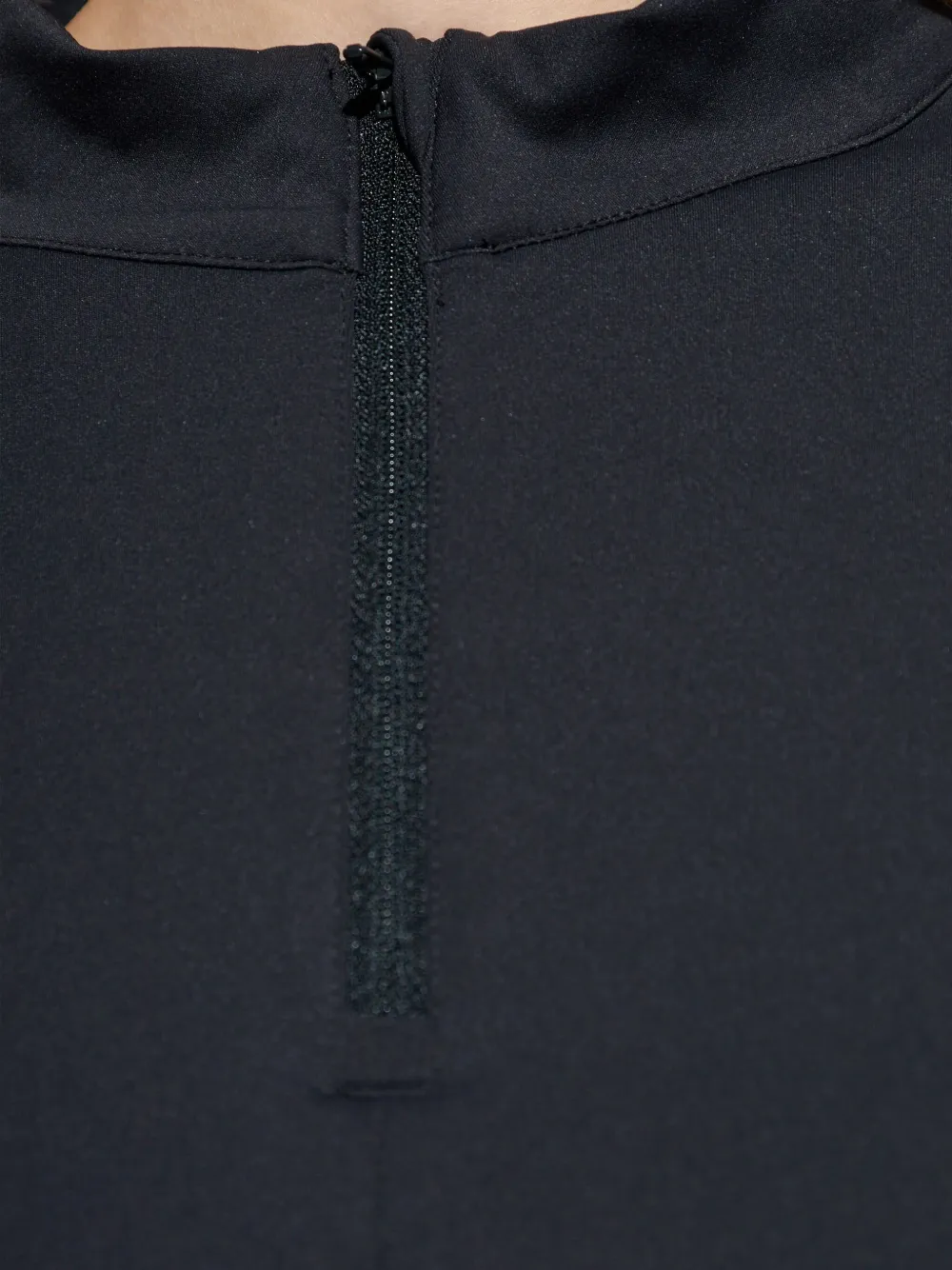 Rethinkit Studios Half-zip-neck Top In Black