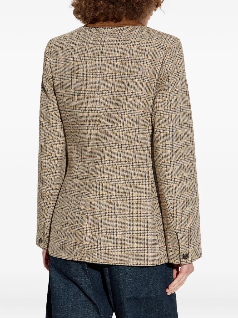 Rag & Bone Lapel Long-sleeved Suit Jacket In Brown