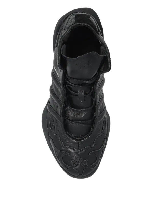 その他 riiioriiio Yohji Yamamoto POUR HOMME LACE UP SIDE ZIP boots （Black