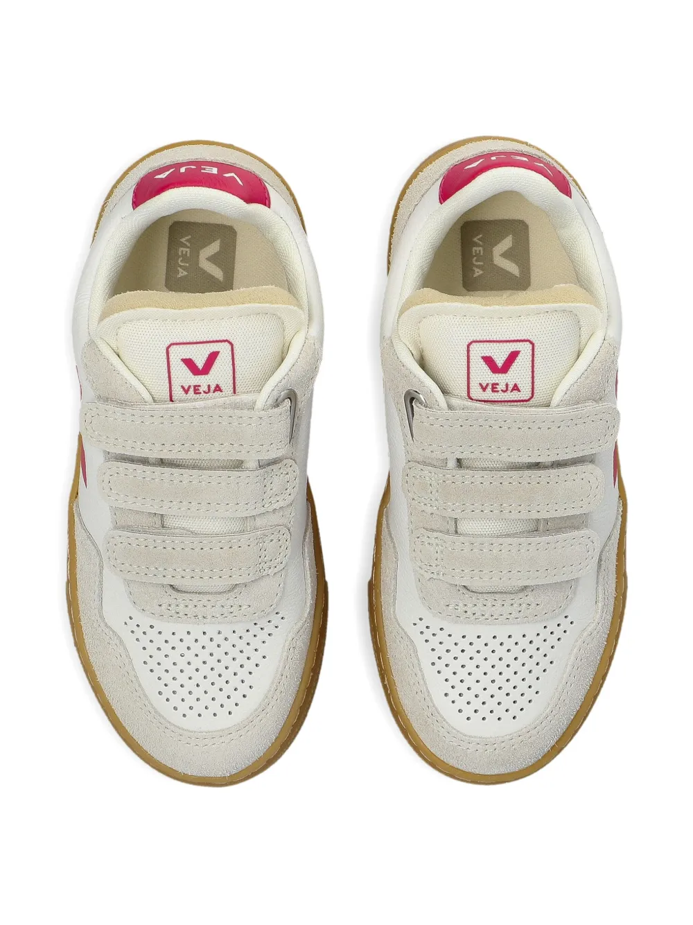 VEJA Kids V-90 leather sneakers White