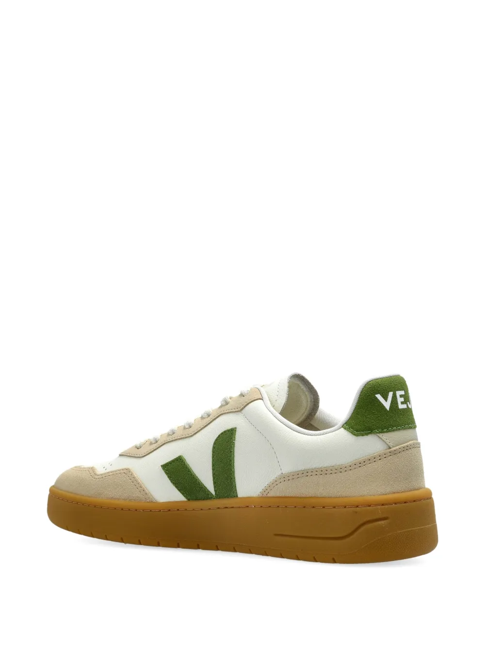 VEJA V-90 leather suede sneakers White