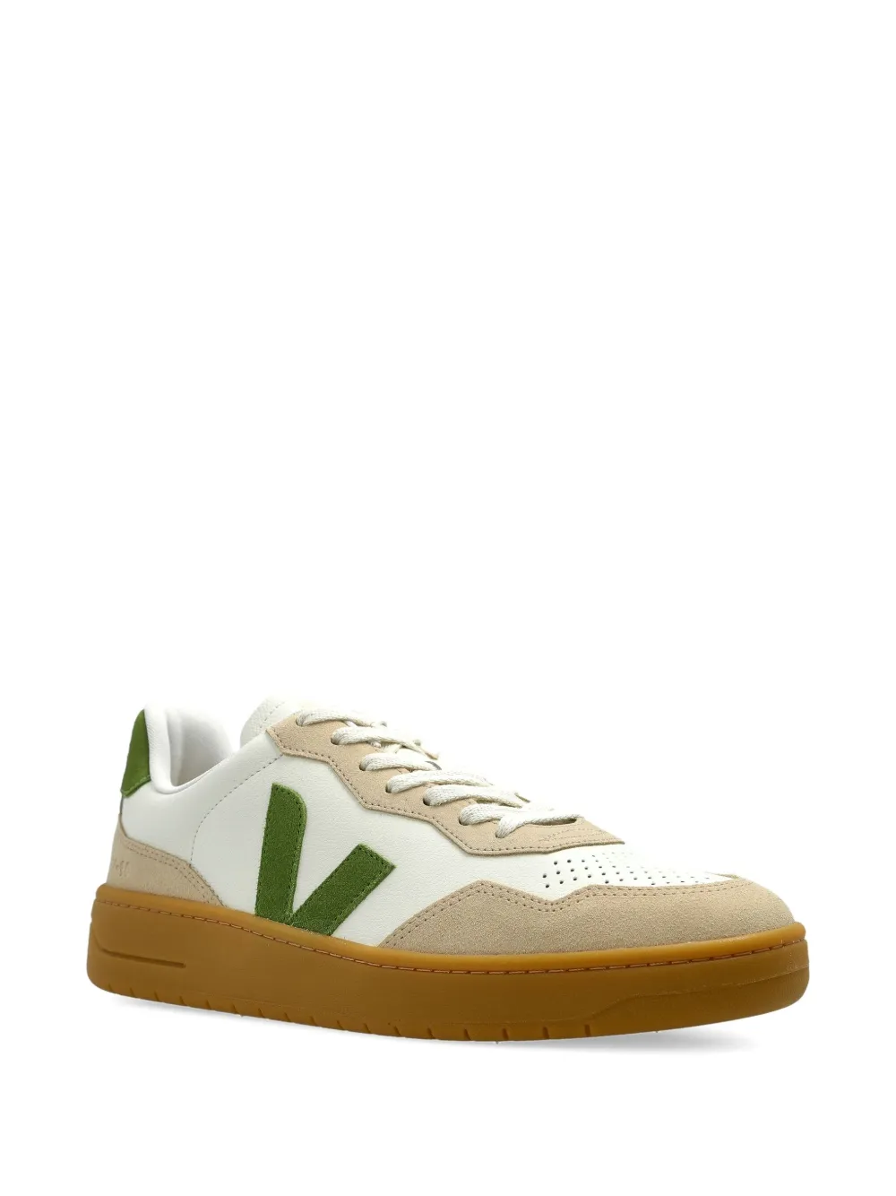 VEJA V-90 leather suede sneakers White