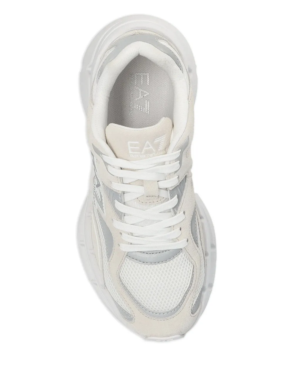 Ea7 Emporio Armani Chunky loafers met logoplakkaat Wit