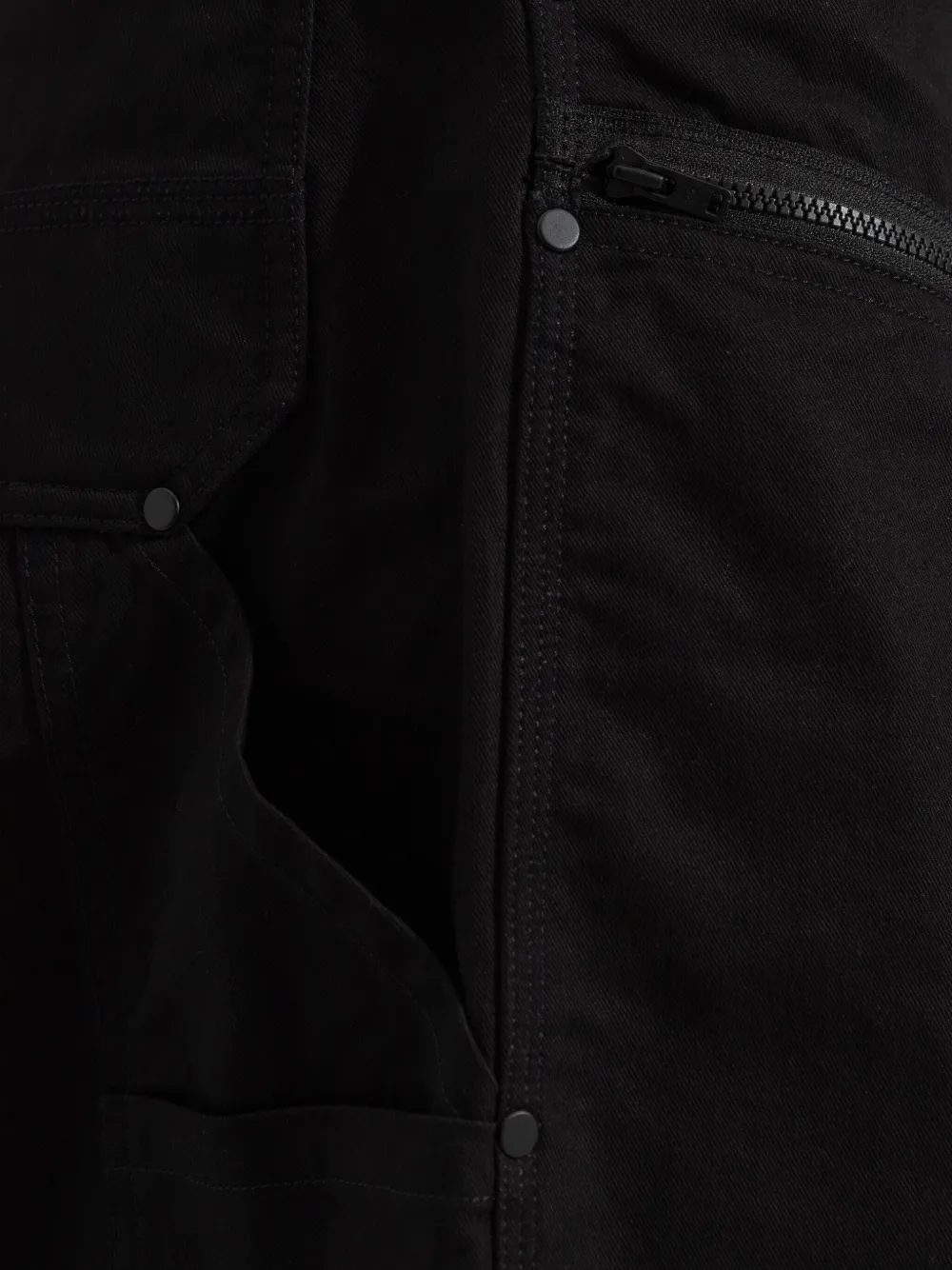 Y-3 Broek met cargozak en ritsdetail Zwart