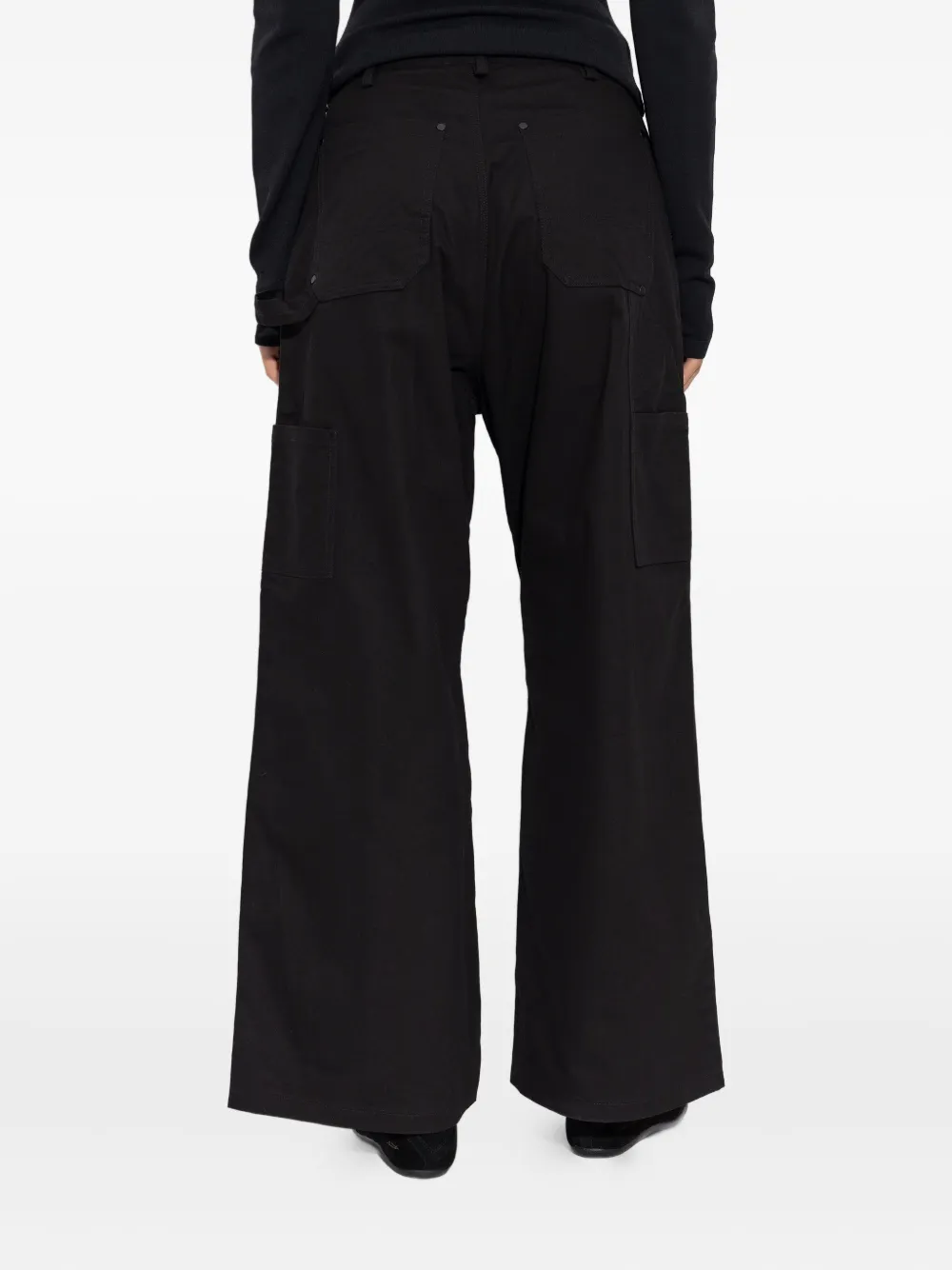 Y-3 Broek met cargozak en ritsdetail Zwart