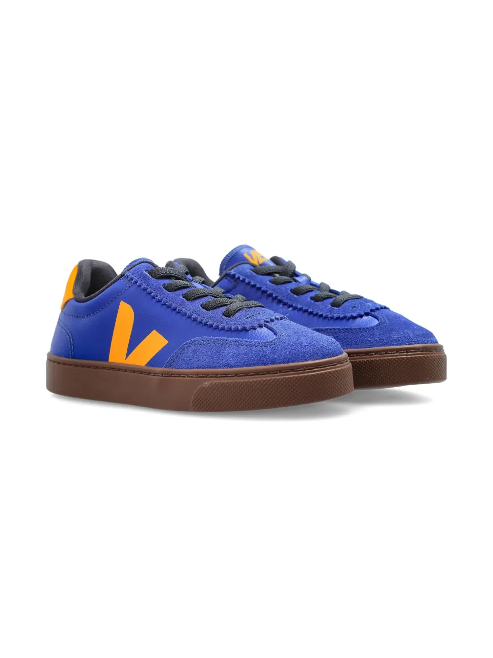 VEJA Kids Volley leather sneakers Blue