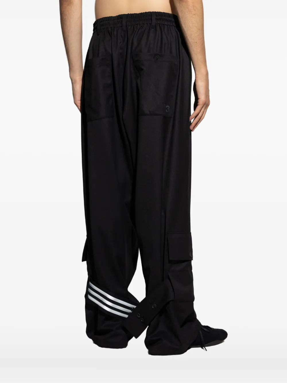 Y-3 Drawstring Cargo Trousers In Black