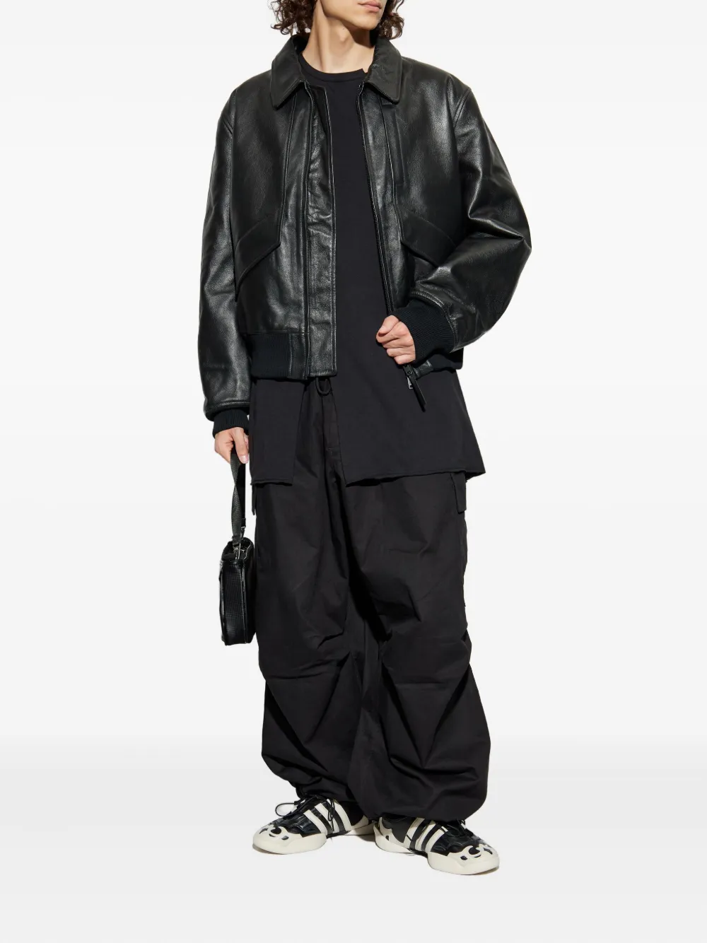 Y-3 drawstring cargo-pocket trousers - Zwart