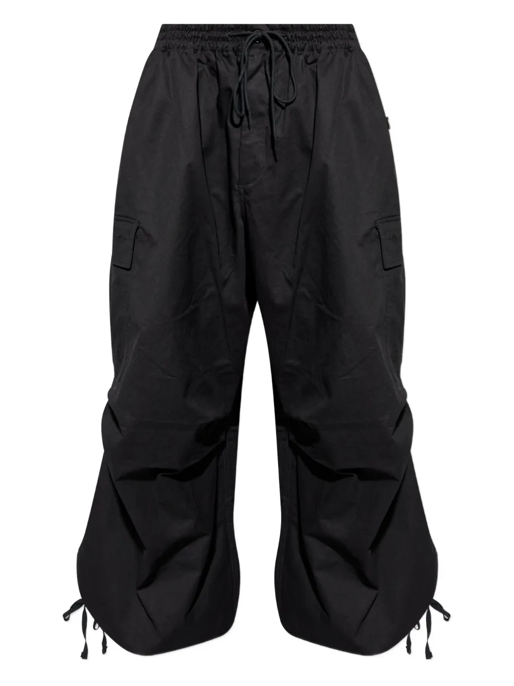 Y-3 drawstring cargo-pocket trousers | Black | Image 1