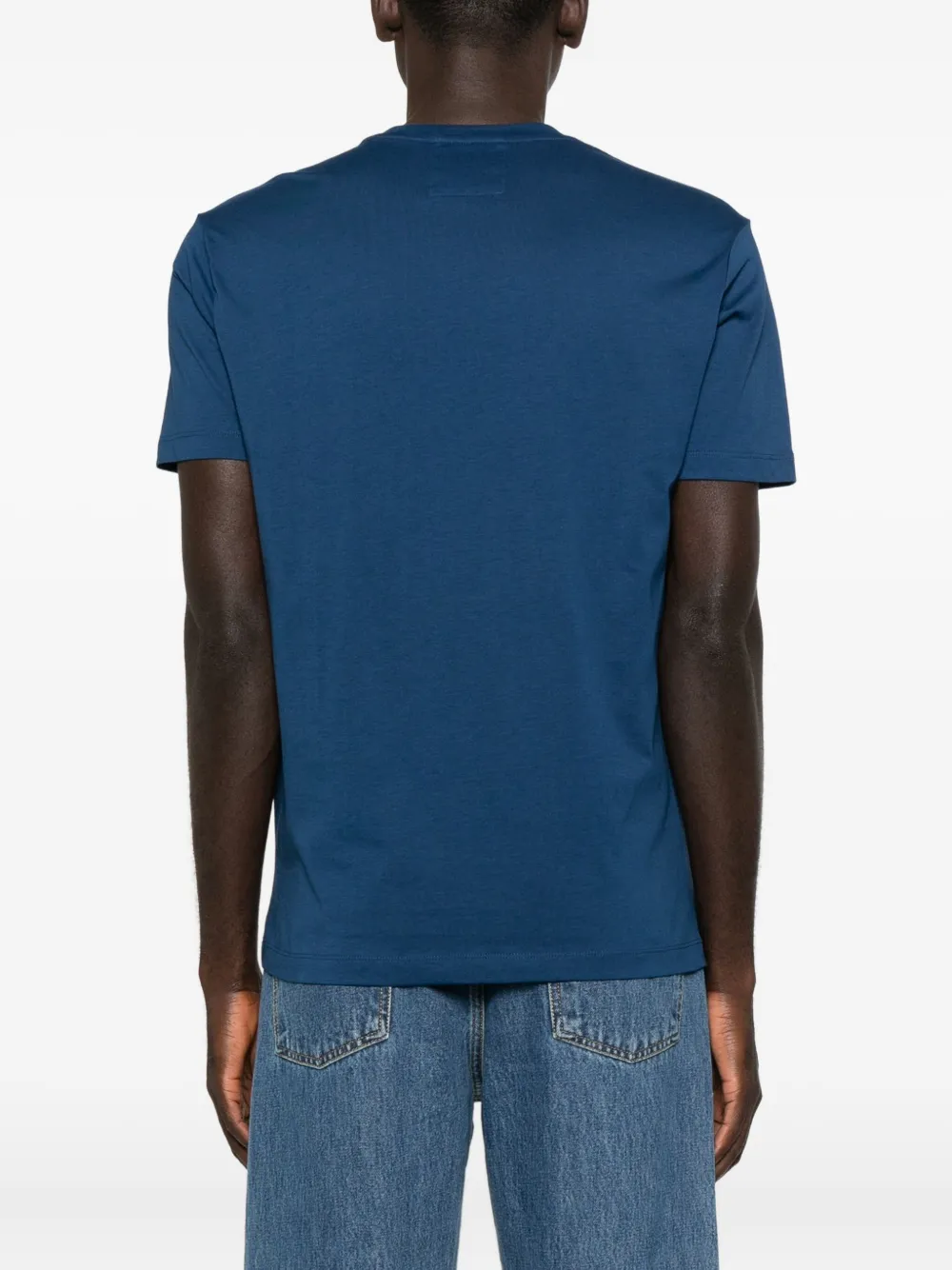 Emporio Armani T-shirt met logoprint Blauw