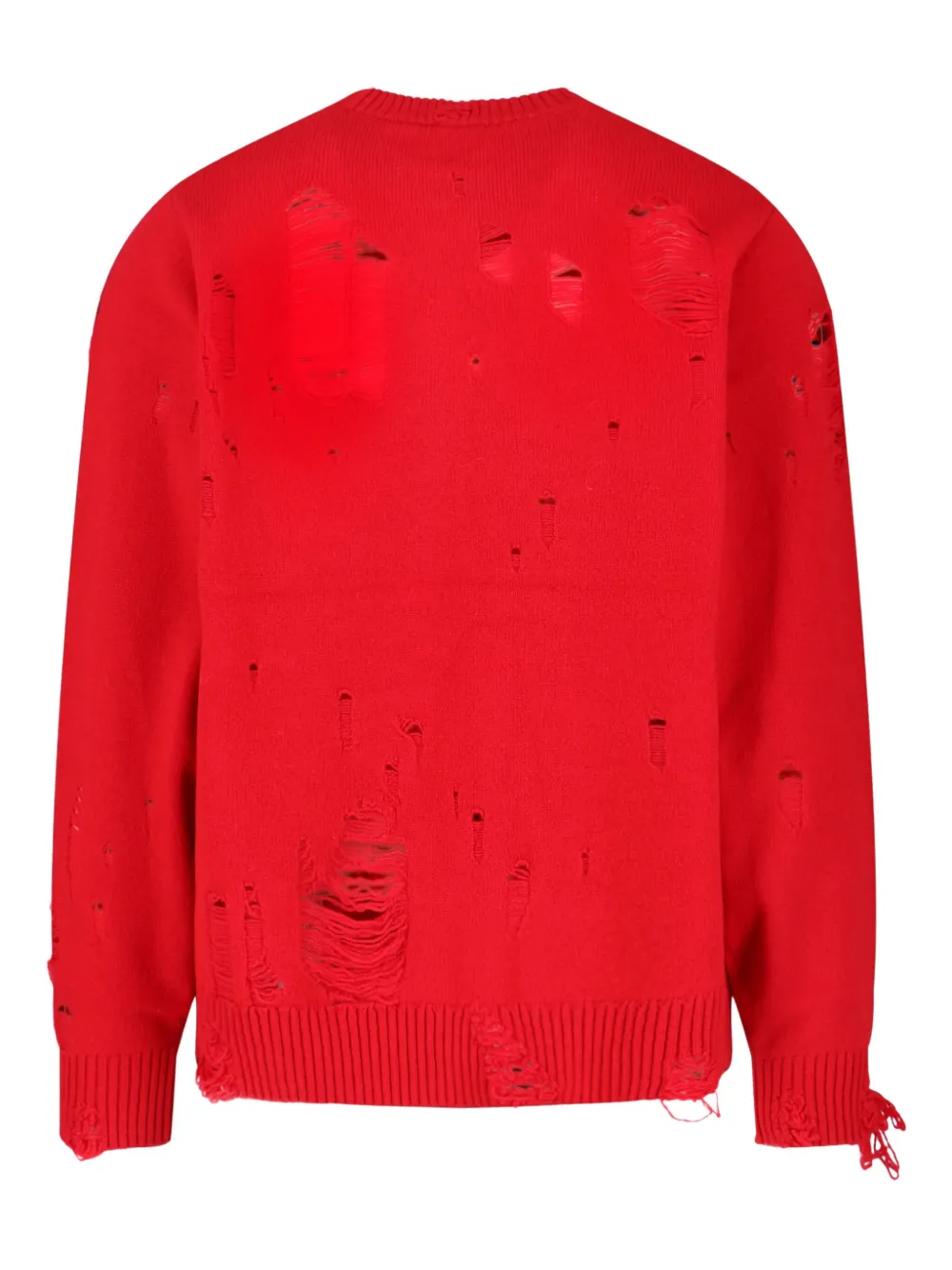 Charles Jeffrey Loverboy Gerafelde trui - Rood