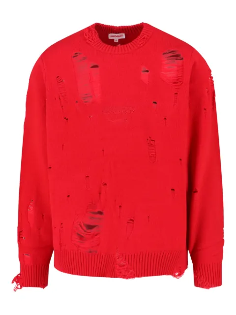 Charles Jeffrey Loverboy distressed long-sleeve sweater