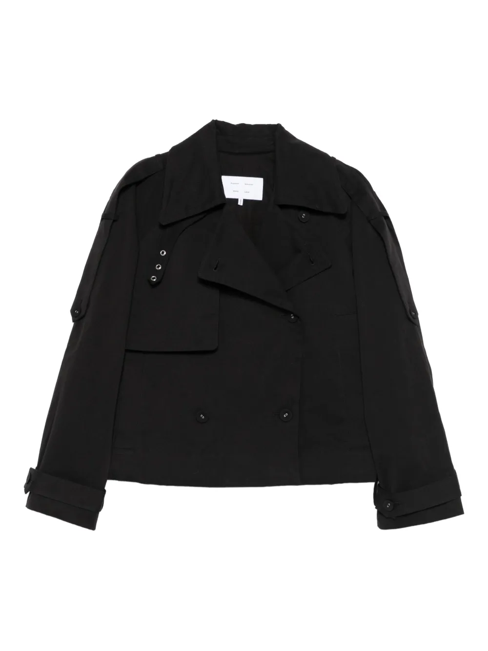 Proenza Schouler White Label double-breasted trench coat | Black | Image 1