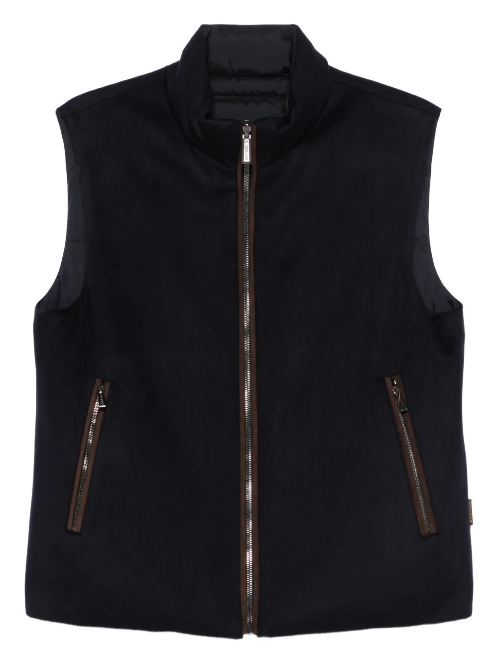 Moorer zip-fastening gilet | Blue | Image 1