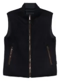 Moorer zip-fastening gilet - Blue