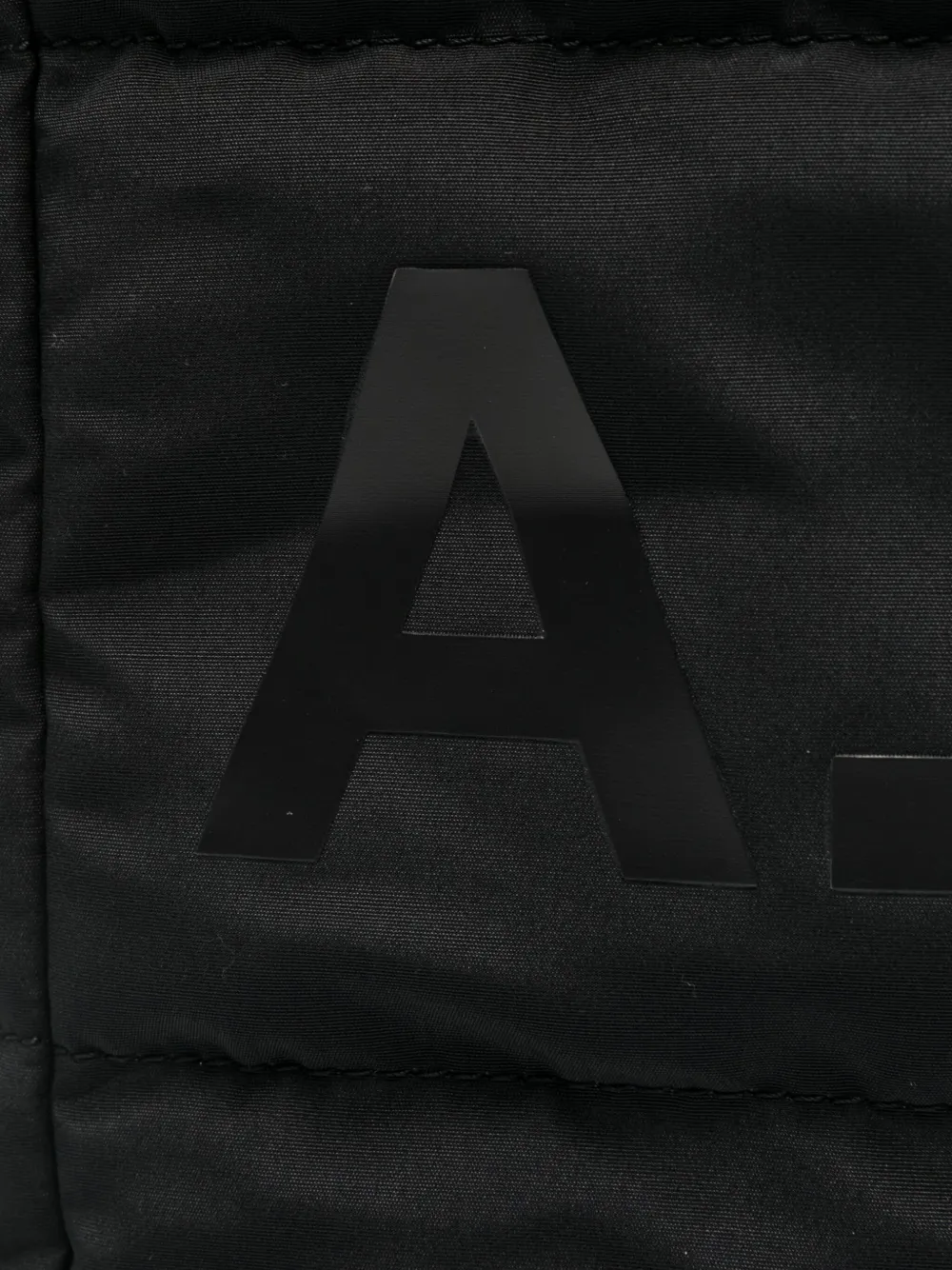 A.P.C. Gewatteerde shopper met logoprint Zwart